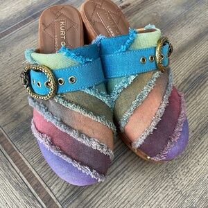 New Kurt Geiger Multicolor Clogs